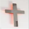Schnbeck Design Polished Stainless Steel Wall Cross – Orange view 2