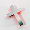 Schnbeck Design Polished Stainless Steel Wall Cross – Orange view 3