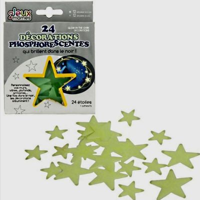 24 Glow-in-the-Dark Star Stickers