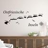 GRAZDesign East Frisian Islands Wall Decal | North Sea Coastal Landscape | Maritime Decor, Living Room, Office, Teen Room, 147 x 57 cm, 056 Light Blue view 3