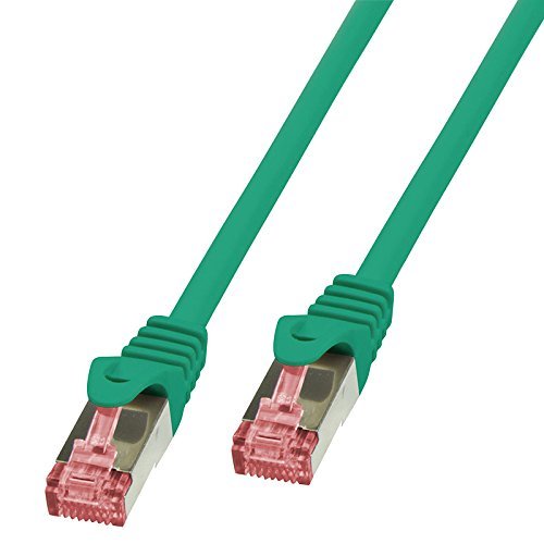 BIGtec 2 m Cat 6 Ethernet Cable, Green, S/FTP