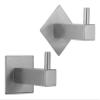SIRO Penzberg Coat Hook, Plain, Finely Brushed Stainless Steel, 62 mm x 38 mm x 35 mm, 2106-62N1 view 1