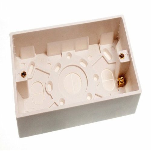Pack of 100 Molded Pattress Surface-Mount Double 2-Gang Boxes, 35 mm