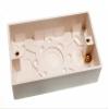 Pack of 100 Molded Pattress Surface-Mount Double 2-Gang Boxes, 35 mm view 1