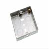 Pack of 100 Flush-Mount Metal Pattress Electrical Back Boxes, Single Gang, 16 mm view 1