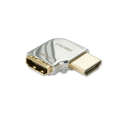 LINDY 41507 CROMO HDMI Adapter/Coupler, 90° Right-Angle, Black