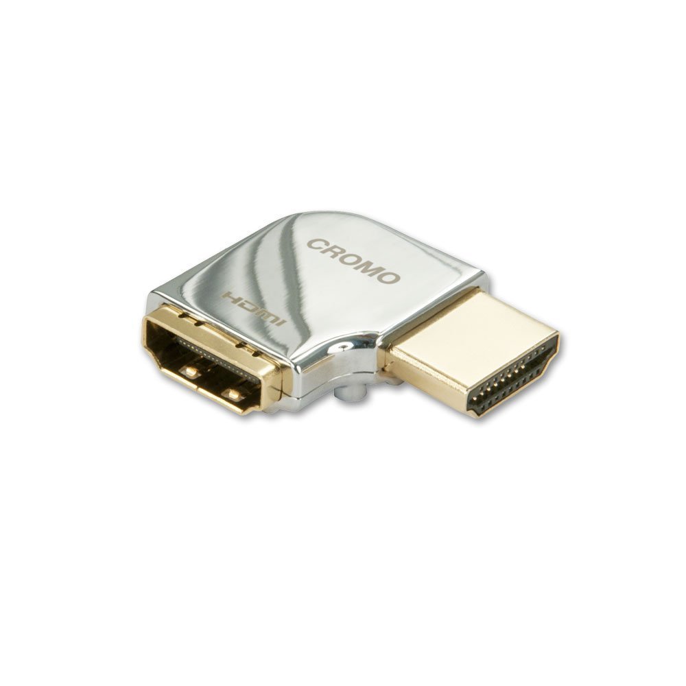 LINDY 41507 CROMO HDMI Adapter/Coupler, 90° Right-Angle, Black
