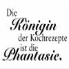 Wandtattooladen Wall Tattoo – The Queen of Cooking Recipes ... Size: 50 x 28 cm, Yellow view 1