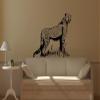 Wandtattooladen Wall Decal – Standing Cheetah, 60 x 51 cm, White view 1