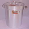 Pentole Agnelli FAMA85BS36 Aluminum Tomato Pot with 2 Handles, Nordic Type, 36 cm Diameter, 36.5 L, Silver view 3