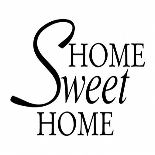 Wandtattooladen Wall Decal – Home Sweet Home, 120 x 74 cm, Purple