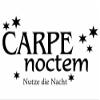 Wandtattooladen Wall Decal - Carpe Noctem - Make Use of the Night, Size: 120 x 62 cm, Silver view 1