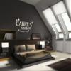 Wandtattooladen Wall Decal - Carpe Noctem - Make Use of the Night, Size: 120 x 62 cm, Silver view 2