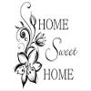 Wandtattooladen Wall Decal “Home Sweet Home,” 75 x 72 cm, Dark Blue view 1