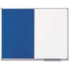 Nobo Classic Combination Board, Magnetic/Felt, Aluminum Frame, 90 x 60 cm, White/Blue view 1