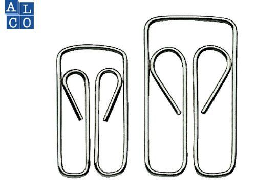 Alco Owl Paper Clips, Nickel-Plated, 100 Count (1 Pack, Size 3/22 mm)