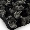 The HomeCentric Midnight Punch Handmade 22 x 22 in Throw Pillow Cover, Black and Gray Origami Pattern view 2