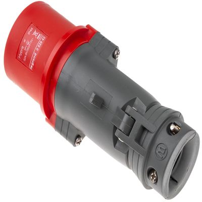 Legrand LEG52943 Straight Hypra Plug, IP44, 32 A, 380 V AC / 415 V, 3P+T
