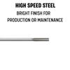 Drill America DWRR Series Qualtech High-Speed Steel Reamer, Straight, Round Shank, Uncoated, 6.5 mm view 2