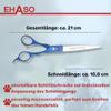 EHASO Durable 21 cm Straight Japanese Steel Scissors with Aluminum Handle, Rust-Resistant view 3