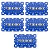 Brybelly Poker Plaques 7.6 x 4.4 cm, Blue, 5 Pieces view 1