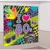 Amscan Totally 80s Scene Setter Wall Decoration Kit, 1.65 x 82.5 cm view 3