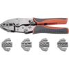 TOOLCRAFT PZ-506 6-Piece Crimping Die Set | Insulated, Closed and Open Cable Lugs | D-Sub Connectors | Spark Plug Connectors | Replaceable Crimp Inserts view 1