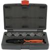 TOOLCRAFT PZ-506 6-Piece Crimping Die Set | Insulated, Closed and Open Cable Lugs | D-Sub Connectors | Spark Plug Connectors | Replaceable Crimp Inserts view 3