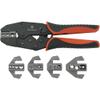 TOOLCRAFT PZ-506 6-Piece Crimping Die Set | Insulated, Closed and Open Cable Lugs | D-Sub Connectors | Spark Plug Connectors | Replaceable Crimp Inserts view 4