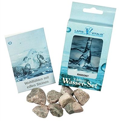 Lapis Vitalis Rhodonite Water Stones, Boxed, 1 Pack (1 x 100 g)
