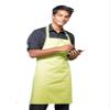 Long Bib Apron "Colours" with Pocket for Bistro, Bar, Food Service & Kitchen, Lemon, 72 x 86 cm view 1