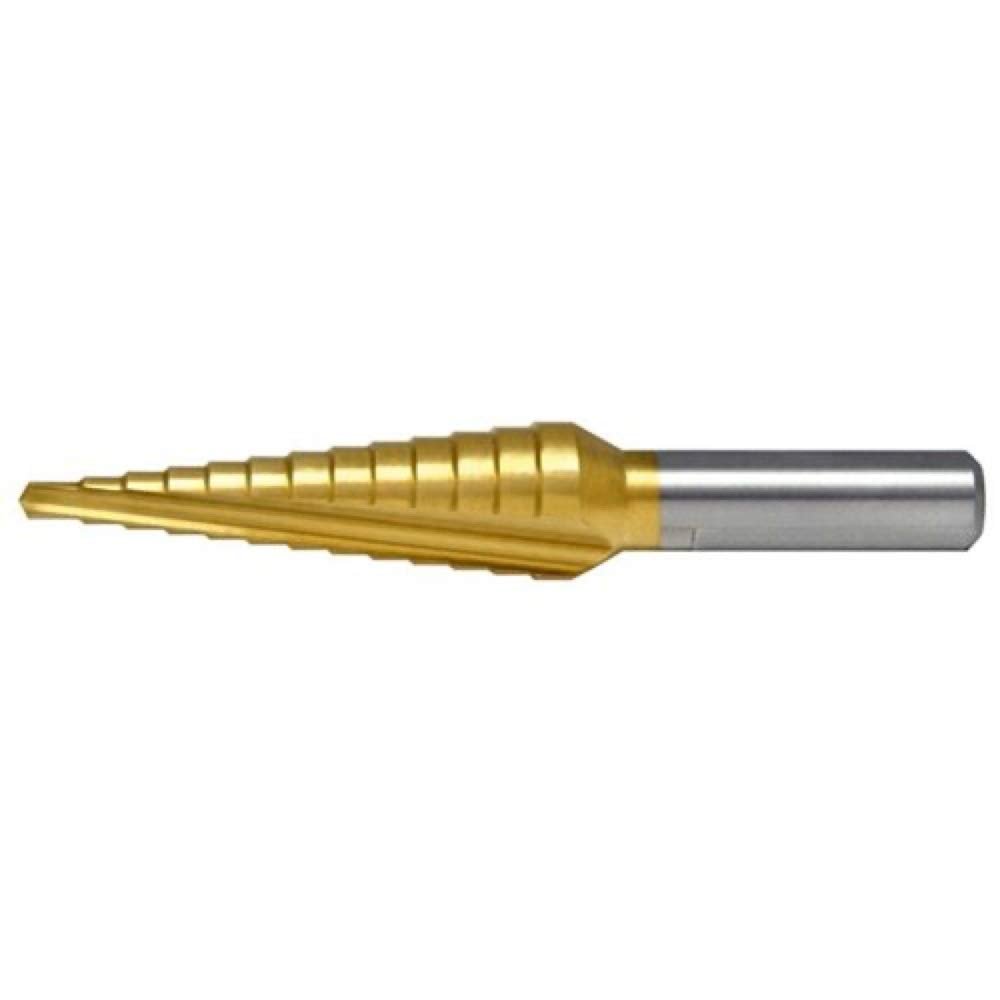 ALFA Tools MB52506TN TiN-Coated Style F HSS Probit Step Drill