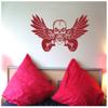 Samunshi Skull Guitar Wall Decal, 60 x 31 cm, Light Blue view 2