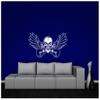 Samunshi Skull Guitar Wall Decal, 60 x 31 cm, Light Blue view 3