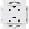Lutron CARS-15-TR-WH Claro 15-Amp Tamper-Resistant Receptacle, White view 1