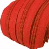2 m Continuous Zipper 5 mm with 5 Zippers - Color Choice (Orange Red) view 1