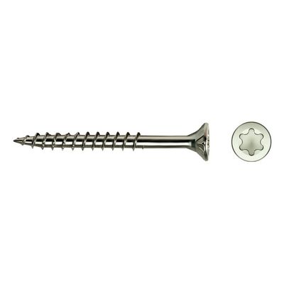 100 CELO VLOXP Zinc-Plated Countersunk Wood Screws, PZ, 4.5 x 80 mm