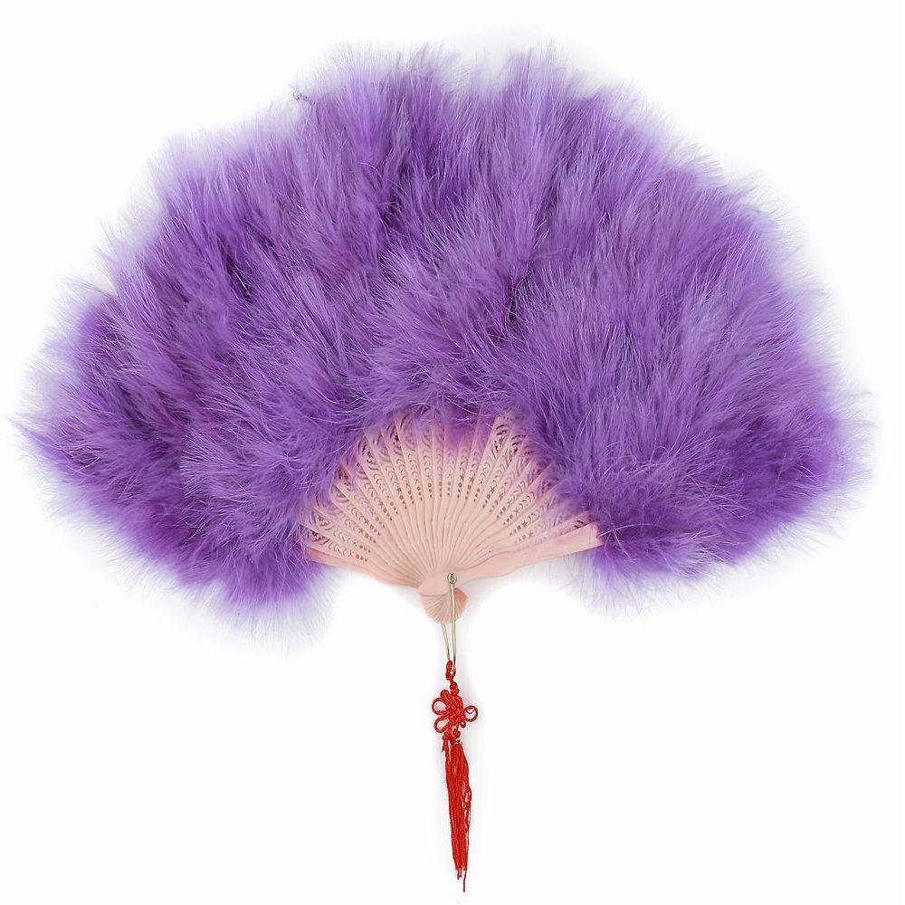 Luxury Feather Fan Juliana Tokyo, Gorgeous Party Dress, China Purple (Japan Import)