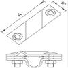 OBO Bettermann Connection Lug for 20 mm Round Wire, 2760 20, V4A view 2