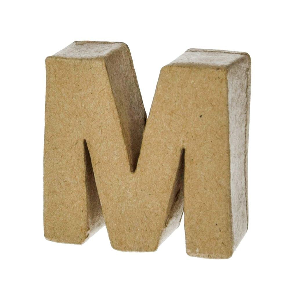 EFCO PappArt Letter M, Approx. 5 cm H x 5 cm W x 2 cm D
