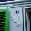 LEMAX Two-Digit House Number 10–99, Black on White, Embossed Aluminum, 120 x 160 mm view 1