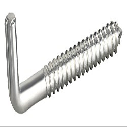 haggiy Slotted Screw Hooks, 5.8 x 65 mm, Zinc-Plated, Straight, 25-Pack
