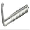 haggiy Slotted Screw Hooks, 5.8 x 65 mm, Zinc-Plated, Straight, 25-Pack view 1