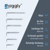 haggiy Slotted Screw Hooks, 5.8 x 65 mm, Zinc-Plated, Straight, 25-Pack view 4