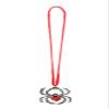 Boland Necklace with Spider Talisman Medallion, Ruby-Red Spider, One Size, Silver/Red view 1