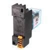 Sourcing Map AC 12V Coil 8-Pin 10A LY2J DIN-Rail Electromagnetic Power Relay with Socket, Black view 3