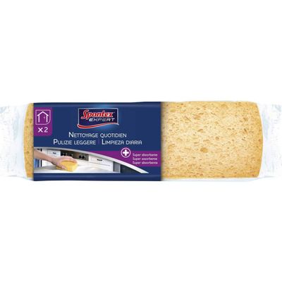 SPONTEX EXPERT Cleaning Sponge for Everyday Use, 2-Pack