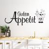 GRAZDesign Kitchen Wall Decal “Bon Appétit” Chef | Self-Adhesive Saying - 100 x 40 cm / 030 Dark Red view 1