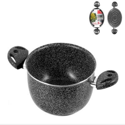 Home Stone Casserole Dish with 2 Handles, Stone/Plastic, Anthracite, 20 cm