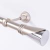 End Caps for 25 mm Curtain Rods, 2 Pieces, Matte Chrome (Type 11) view 1